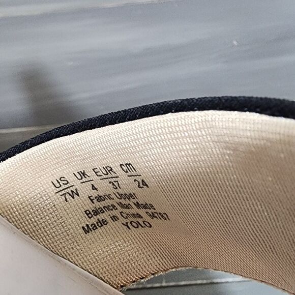 LifeStride‎ Womens Yolo Wedge Sandals Heels Soft System Navy Blue Size 7 Wide - Picture 11 of 13